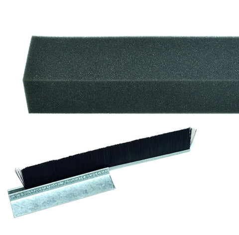 NV WGVB04R7.1 Weatherguard::Weatherguard Kits::"VERSA-BRUSH" WELD OR DRILL ON WEATHERGUARD KITS::SHORT BRISTLE KITS -uses 1" Brush Side Seals