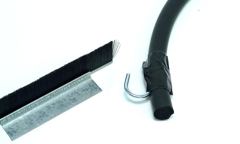 NV WGVB04S6.1 Weatherguard::Weatherguard Kits::"VERSA-BRUSH" WELD OR DRILL ON WEATHERGUARD KITS::SHORT BRISTLE KITS -uses 1" Brush Side Seals