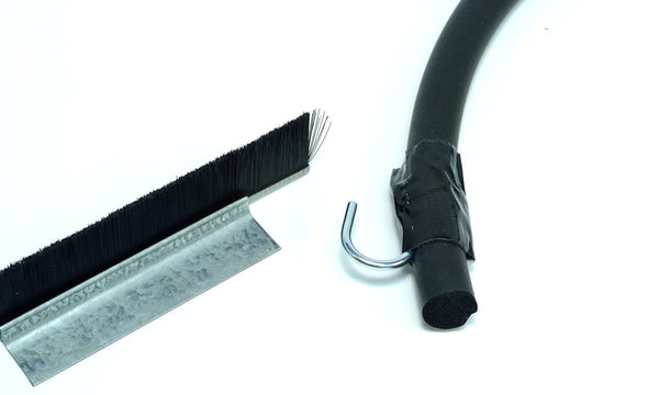 NV WGVB04S7.1 Weatherguard::Weatherguard Kits::"VERSA-BRUSH" WELD OR DRILL ON WEATHERGUARD KITS::SHORT BRISTLE KITS -uses 1" Brush Side Seals